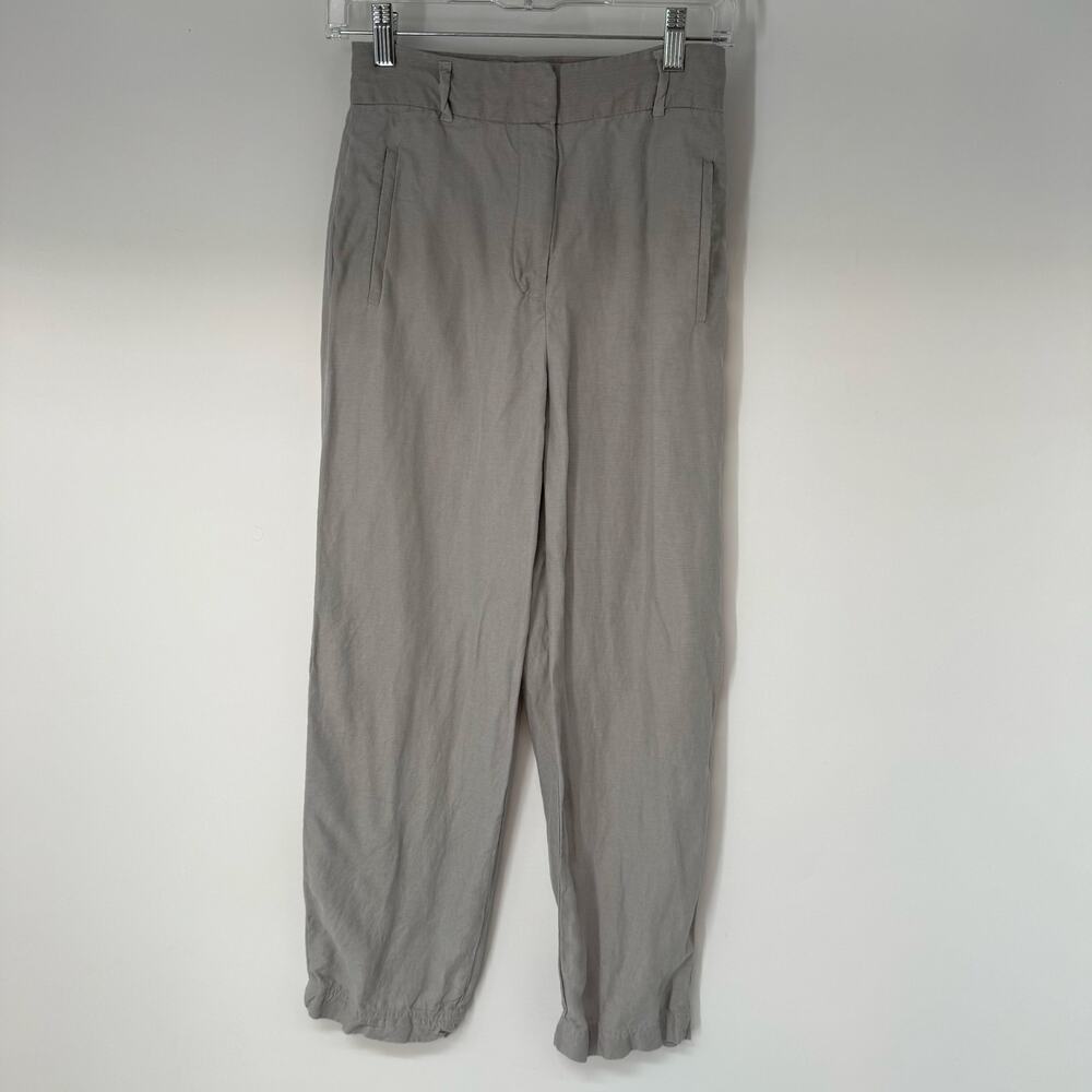 Wilfred Aritzia Jallade Trouser Pants Womens 0 Brownish Gray High Rise